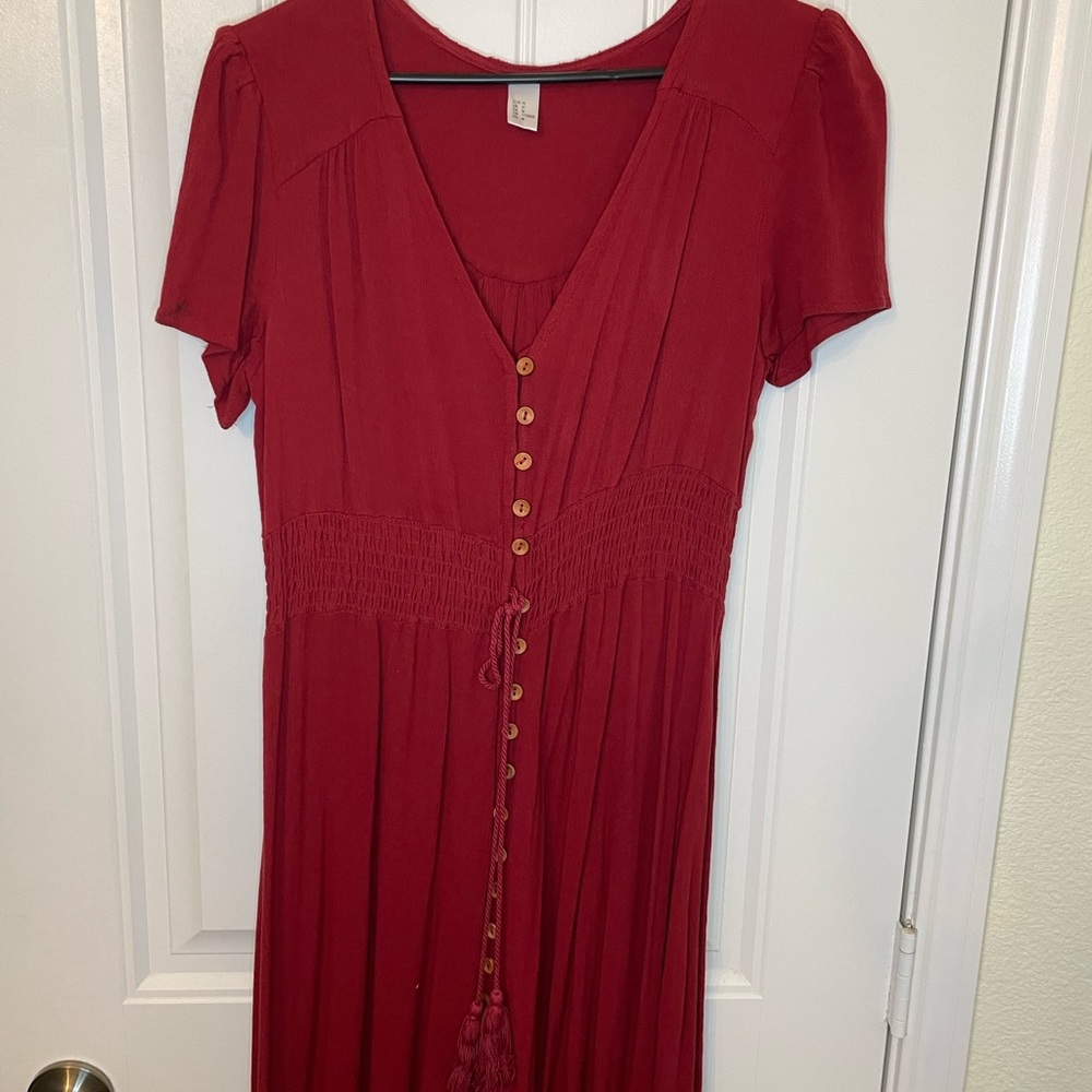 Maxi dress burgundy